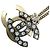 Colar Chanel de strass prateado Prata Branco