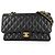 Borsa a tracolla Chanel Matelassé 25 Nero Bianco