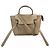 Céline Bolsa Celine em couro de bezerro grão Branco Bege Dourado