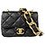 Borsa a tracolla Chanel Mini Matelassé con catena Nero