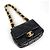 Borsa a tracolla Chanel Mini Matelassé con catena Nero - vista 3