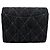 Portafoglio bi-fold Chanel in denim blu navy - vista 2
