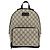 Gucci GG Supreme Small Rucksack Braun Schwarz Beige