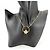 Collana con pendente Louis Vuitton Vivienne D'oro - vista 3