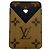 Portabiglietti da uomo Louis Vuitton Monogram Reverse Marrone Nero