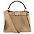 Borsa Mini Peekaboo da donna Fendi Marrone