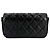 Borsa a tracolla Chanel in pelle nera Nero - vista 2