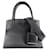 Borsa monocromatica Prada da donna con logo triangolare Nero