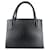Borsa monocromatica Prada da donna con logo triangolare Nero - vista 2