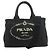 Borsa Tote 2-Way Prada Canapa Nero