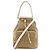 Borsa a mano 2-Way in jacquard logo Prada Bianco Beige