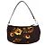 Borsa Prada floreale in nylon e pelle marrone giallo - vista 2