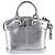 Portachiavi Louis Vuitton Mini Lockit Argento - vista 2