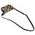 Borsa a tracolla Burberry in pelle marrone - vista 5