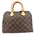 Borsa Mini Boston Speedy 25 Monogram da donna Louis Vuitton Marrone