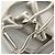 Fermi capelli Baby Laze da donna Louis Vuitton Argento D'oro - vista 7