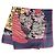 Sciarpa Balenciaga Large Floral Multicolore Bordò