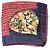 Sciarpa Balenciaga Large Floral Multicolore Bordò - vista 2