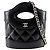 Borsa a tracolla Chanel Matelassé in pelle nera Nero