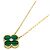 Collana Van Cleef & Arpels Vintage Alhambra Malachite e Diamanti