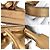 Borsa Loewe Fiesta Metallic da donna Bronzo - vista 8