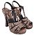Michael Kors Rosanna Studded Platform Sandals in Brown Python Leather - view 3