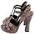 Michael Kors Rosanna Studded Platform Sandals in Brown Python Leather - view 4