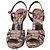 Michael Kors Rosanna Studded Platform Sandals in Brown Python Leather - view 6