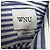 Autre Marque Camicia a righe con bottoni WNU in cotone blu e bianco - vista 4
