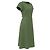 Vestido midi Magma Weekend Max Mara en algodón verde - vista 3