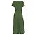 Vestido midi Magma Weekend Max Mara en algodón verde - vista 4