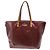 Bolso Tote Louis Vuitton Bellevue GM en piel charol burdeos