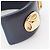 Céline Celine Bracciale rigido con borchie in pelle e metallo placcato Nero - vista 6