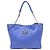 Borsa Tote Britten piccola con catena Tory Burch in pelle blu