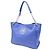 Borsa Tote Britten piccola con catena Tory Burch in pelle blu - vista 2