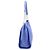 Borsa Tote Britten piccola con catena Tory Burch in pelle blu - vista 3