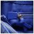 Borsa Tote Britten piccola con catena Tory Burch in pelle blu - vista 9