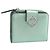 FENDI Compact Wallet Leather Green Silver 8M0490
