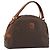 Céline CELINE Bolso de Mano Macadam PVC Cuero Marrón Dorado