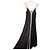 Sandro Piana Two Tone Rippstrick Maxikleid - Schwarz/Beige