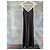 Sandro Piana Two Tone Rippstrick Maxikleid - Schwarz/Beige - Ansicht 4
