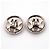 Chanel Vintage CC Round Clip-On Metal Small Argento - vista 2