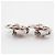 Chanel Vintage CC Round Clip-On Metal Small Argento - vista 3