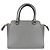 Borsa a mano in pelle grigia da donna Prada Marrone Bianco - vista 2