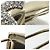 Fermi capelli Chanel strass dorato D'oro - vista 5