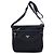 Borsa a tracolla Prada con logo triangolare in nylon nero