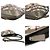 Borsa a tracolla Burberry in pelle PVC beige - vista 9