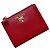 Cartera bi-fold Prada Saffiano Roja