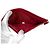 Cartera bi-fold Prada Saffiano Roja - vista 3