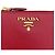 Cartera bi-fold Prada Saffiano Roja - vista 8